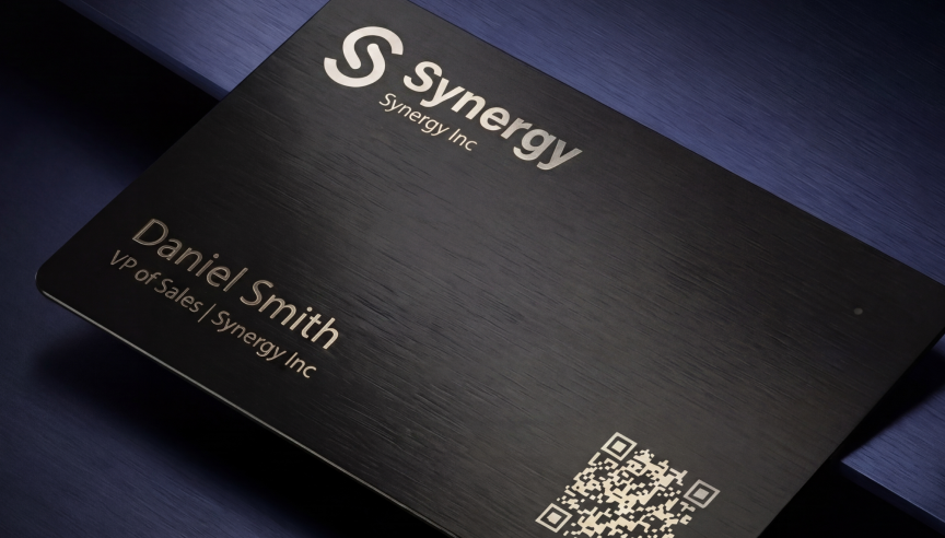 Stainless steel HeyDrop NFC card