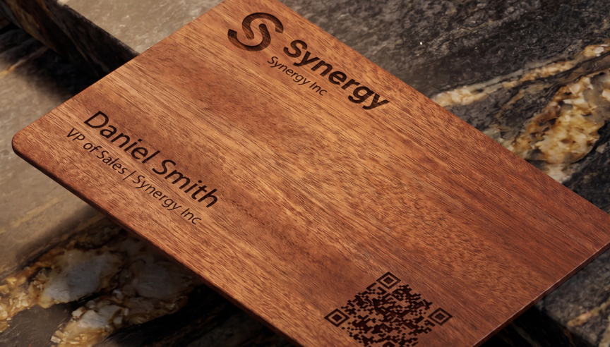 FSC-certified wood HeyDrop NFC card